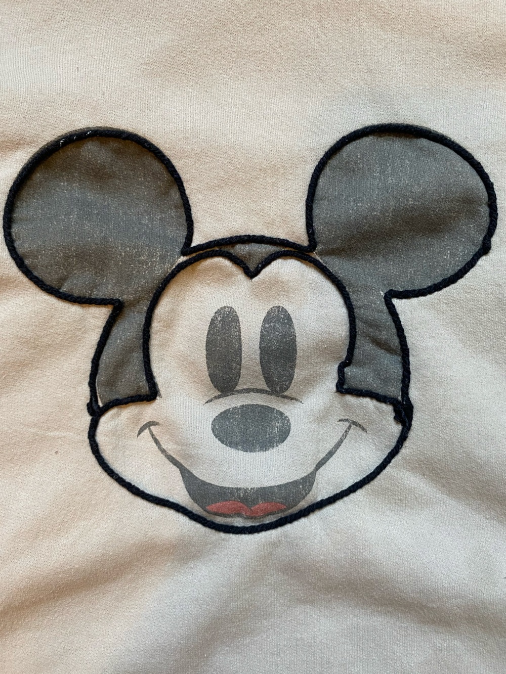 Disney beige Mickey Face Hoodie - Picture 2 of 6